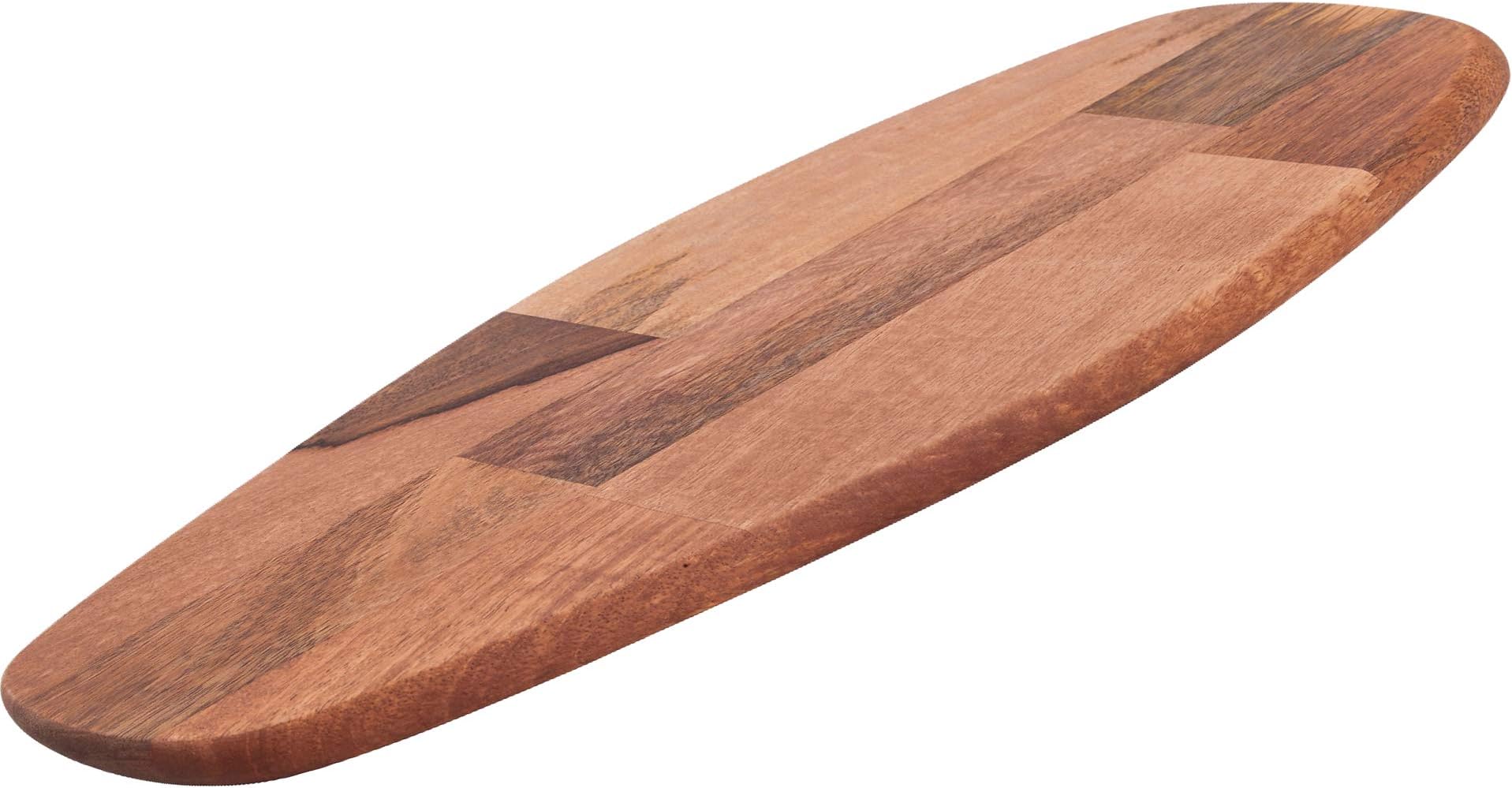 Premium Mango Wood Chopping Board by La Mongoose. Reversible, Anti-Microbial, Solid, Sturdy Cutting Board. Serving Plate / Tray / Platter. 52 x 22 x 2cm (Large)