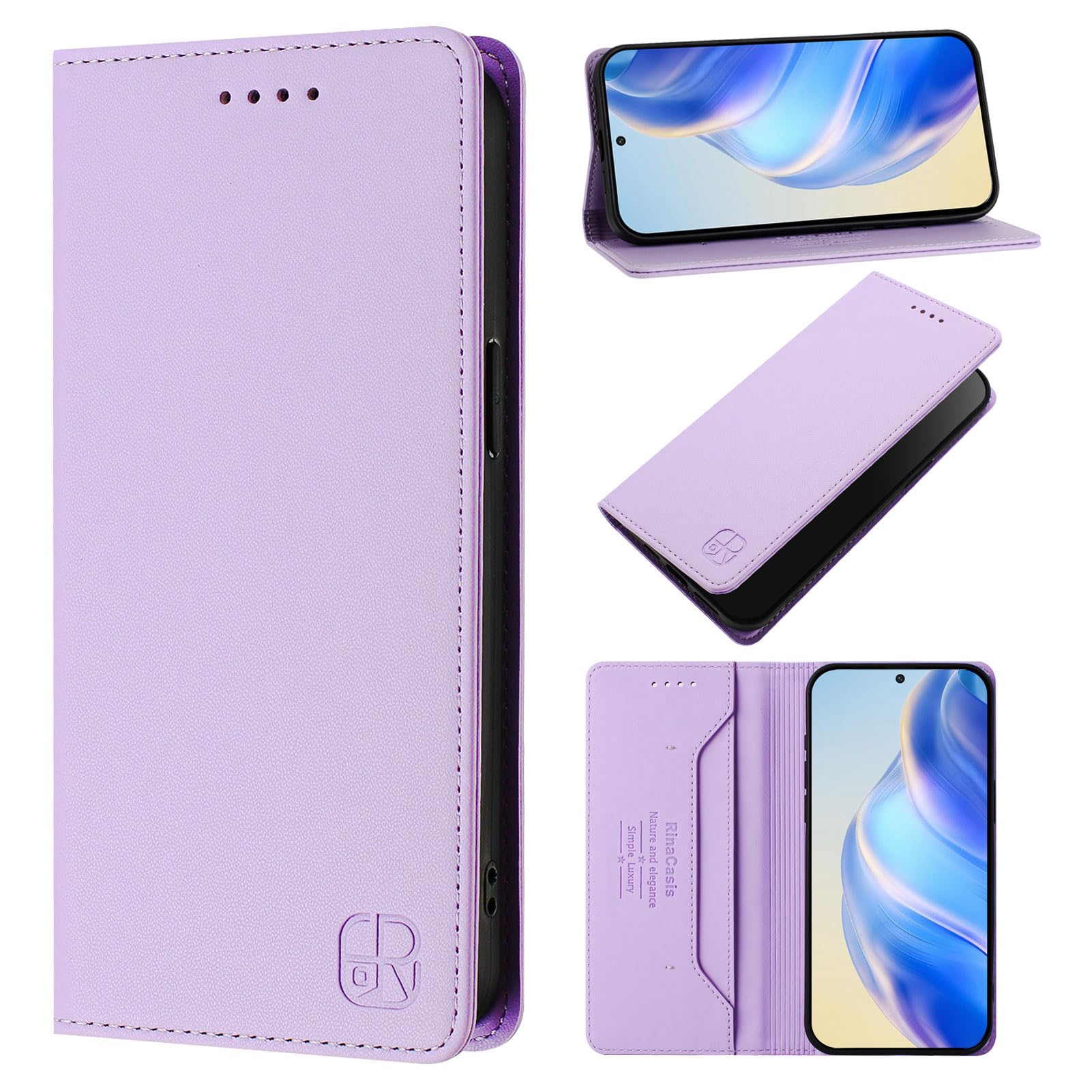 Cover Compatible with Sony Xperia 5 IV 5G,Compatible with Sony Xperia 5 IV 5G Magnetic Flip Phone Case Purple