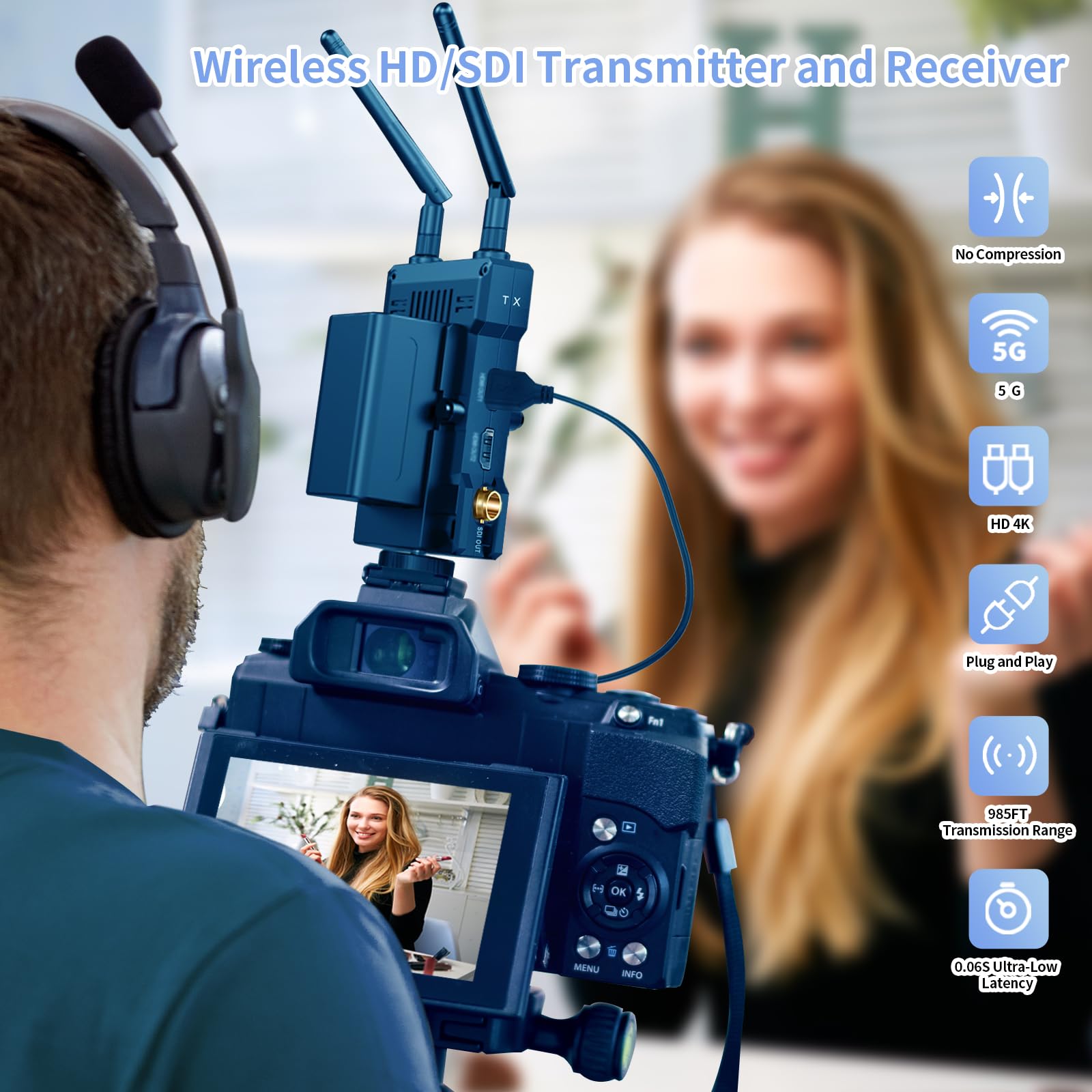 Amazon.com: JM400PRO Wireless SDI HD Transmitter and Receiver Amazon.com: JM400PRO Wireless SDI HD Transmitter and Receiver