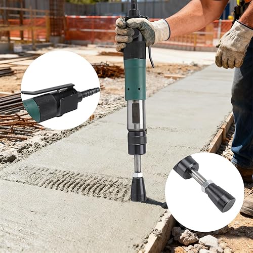 Miniatura 4 de Máquina de apisonamiento neumática ECUTEE Pneumatic Rammer D3 Earth Sand Rammer Machine Tamper Air Hammer Sander Handheld Pneumatic Apising