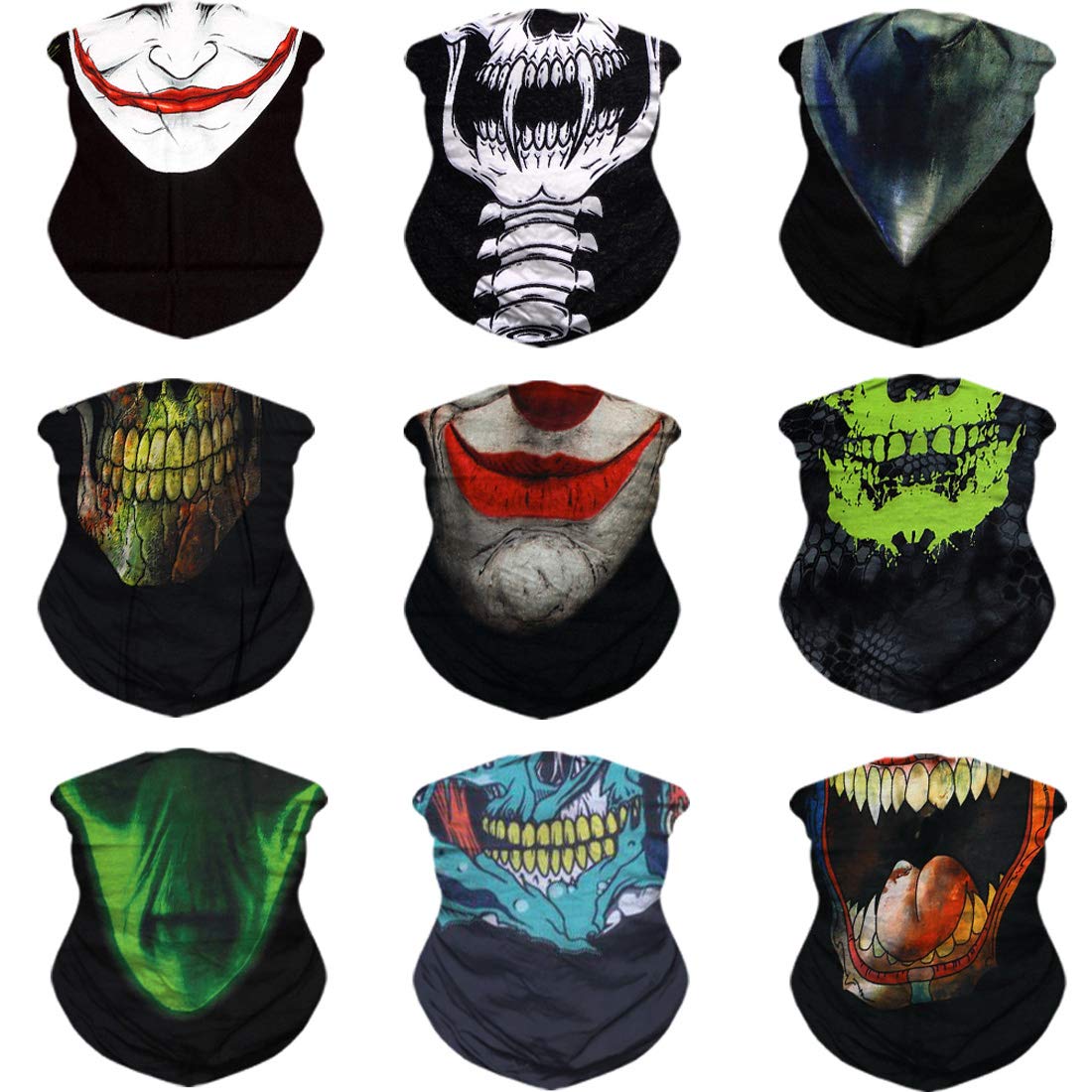 Neck Gaiter Face Bandana Shield Multipurpose Mask Tube Headband Magic Scarf Balaclava for Men and Women