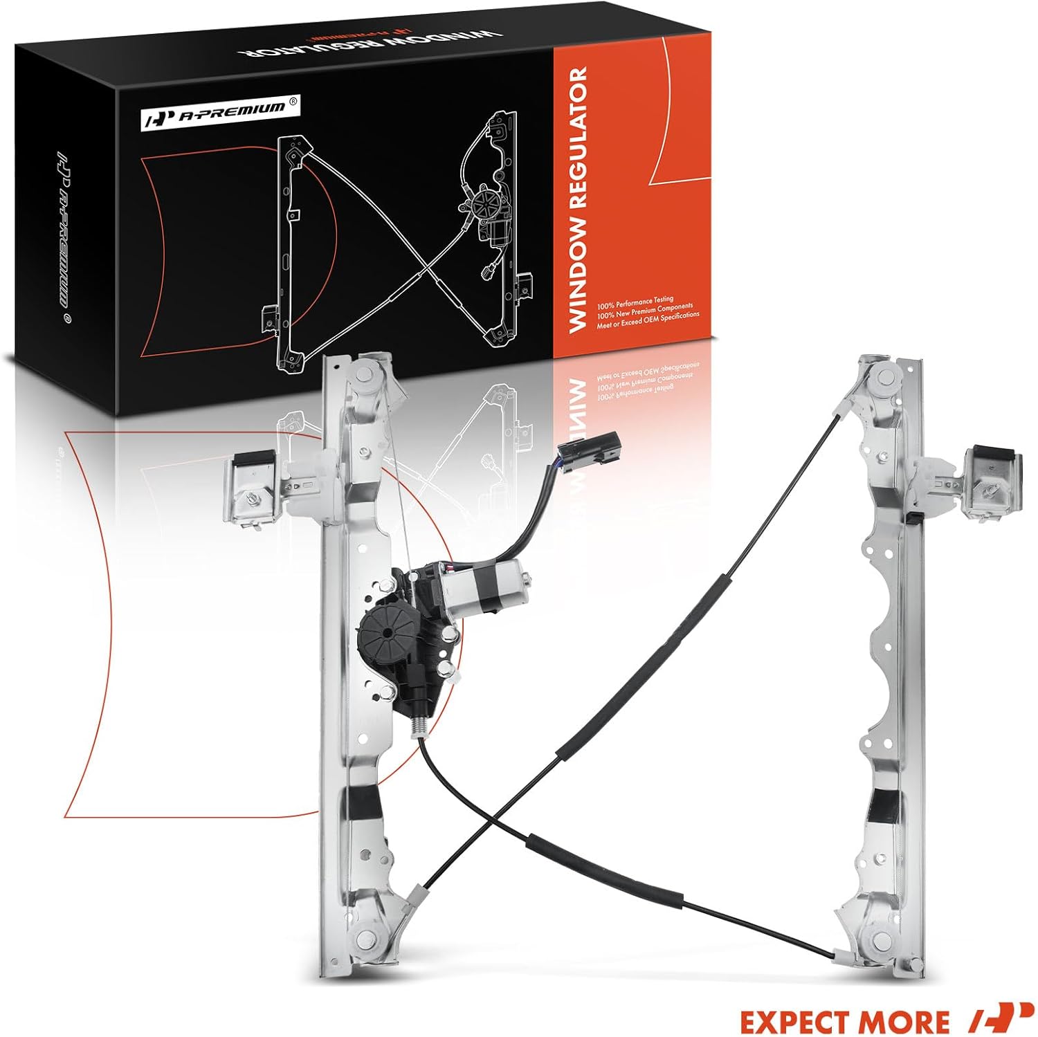 A-Premium Power Window Regulator with Motor Compatible with Jeep Commander 2009-2010 Sport Utility Front Driver Side