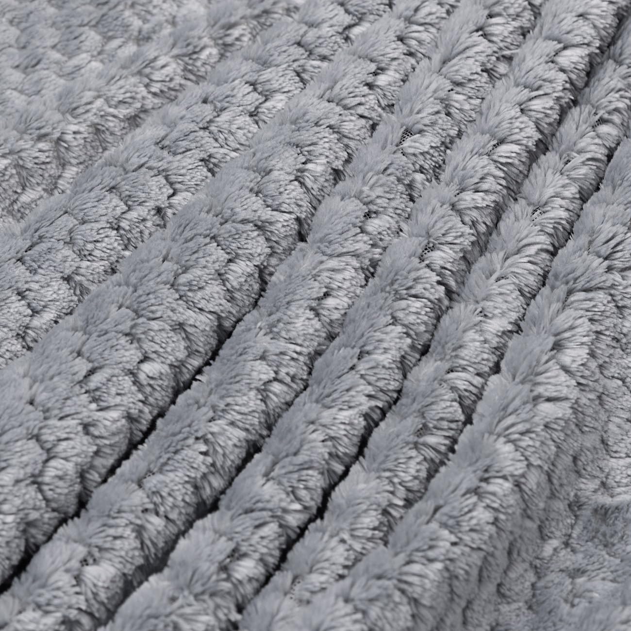 MONZANA® Heizdecke Wärmeunterbett 150x80cm 5 Stufen Timer Coral Fleece 60W grau Wärmedecke Überhitzungsschutz waschbar