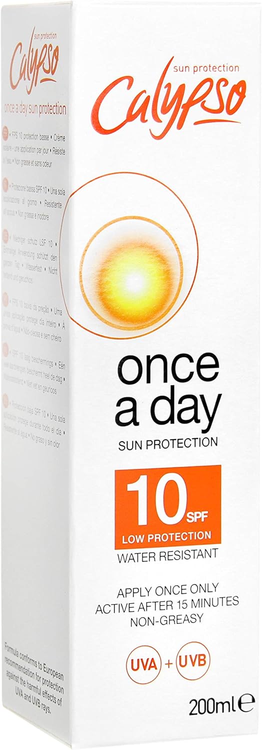 Calypso Once a Day Sun Protection Lotion with SPF 10 Amazon.co.uk Beauty