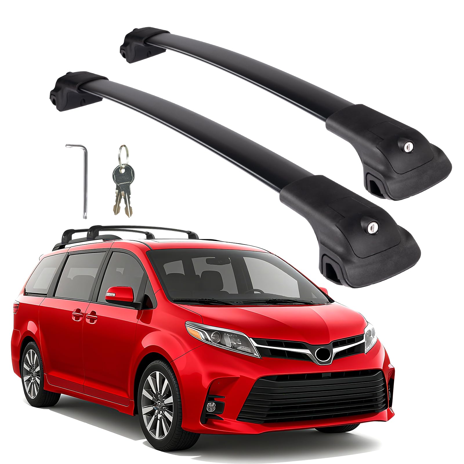 TRAVLETIC Cross Bars for Toyota Sienna (2010-2020)