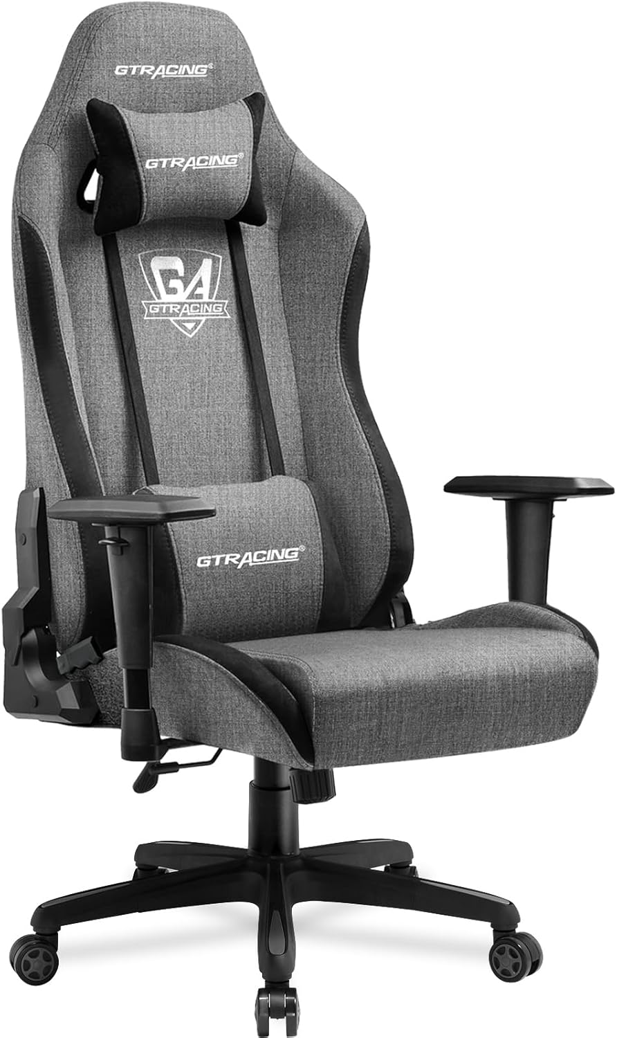GTRACING Fabric Gaming Chair, Ergonomic Racing Style