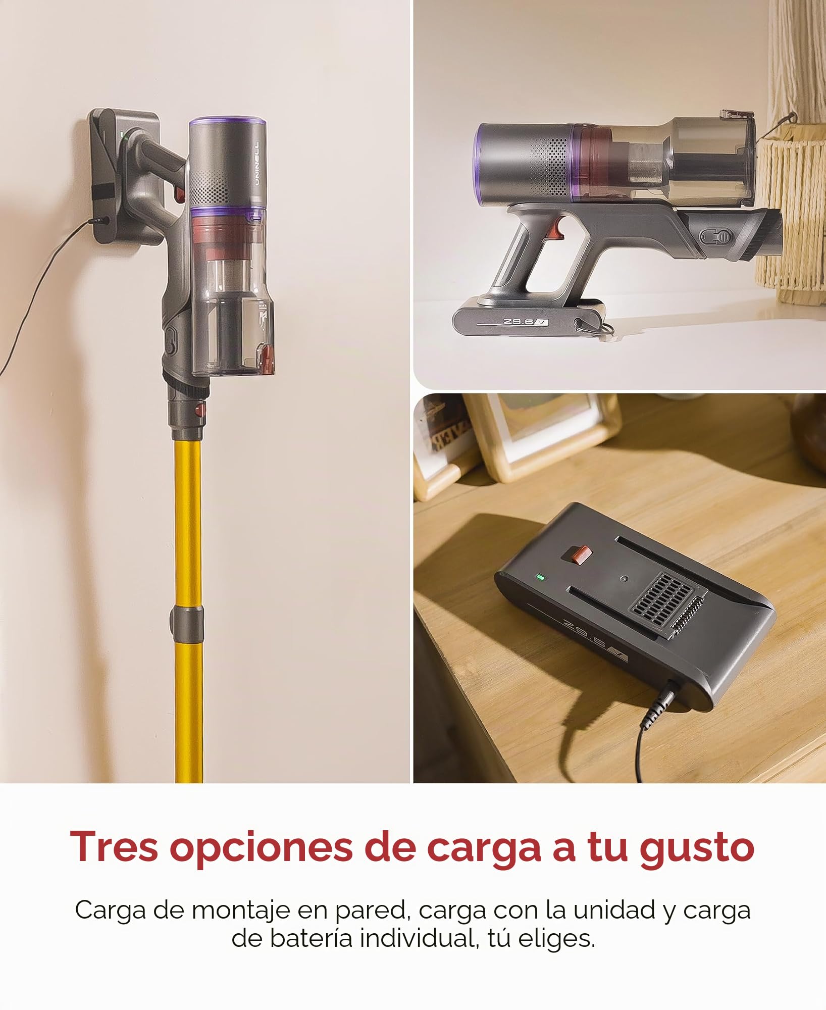 UNINELL HOME UV5 Aspirador Inalámbrico 48000Pa