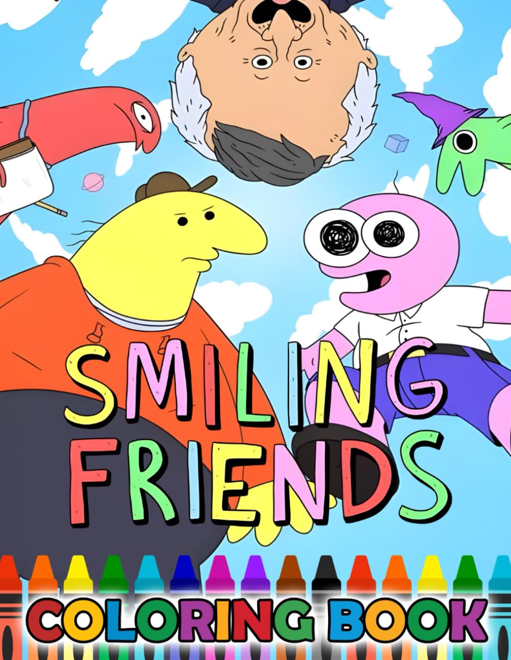 coloring book: 50 JUMBO Drawing Pages Of Characters and Iconic Scenes for Adults Fri-ends