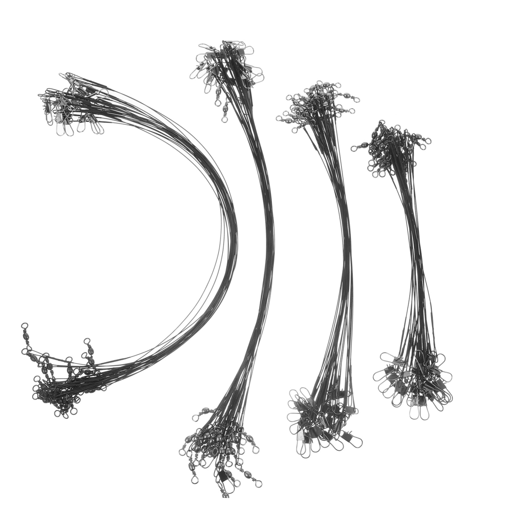 BESPORTBLE 100pcs Line Fishing Leader Wires Fish Line for Metal Fishing Strings for Freshwater/Saltwater