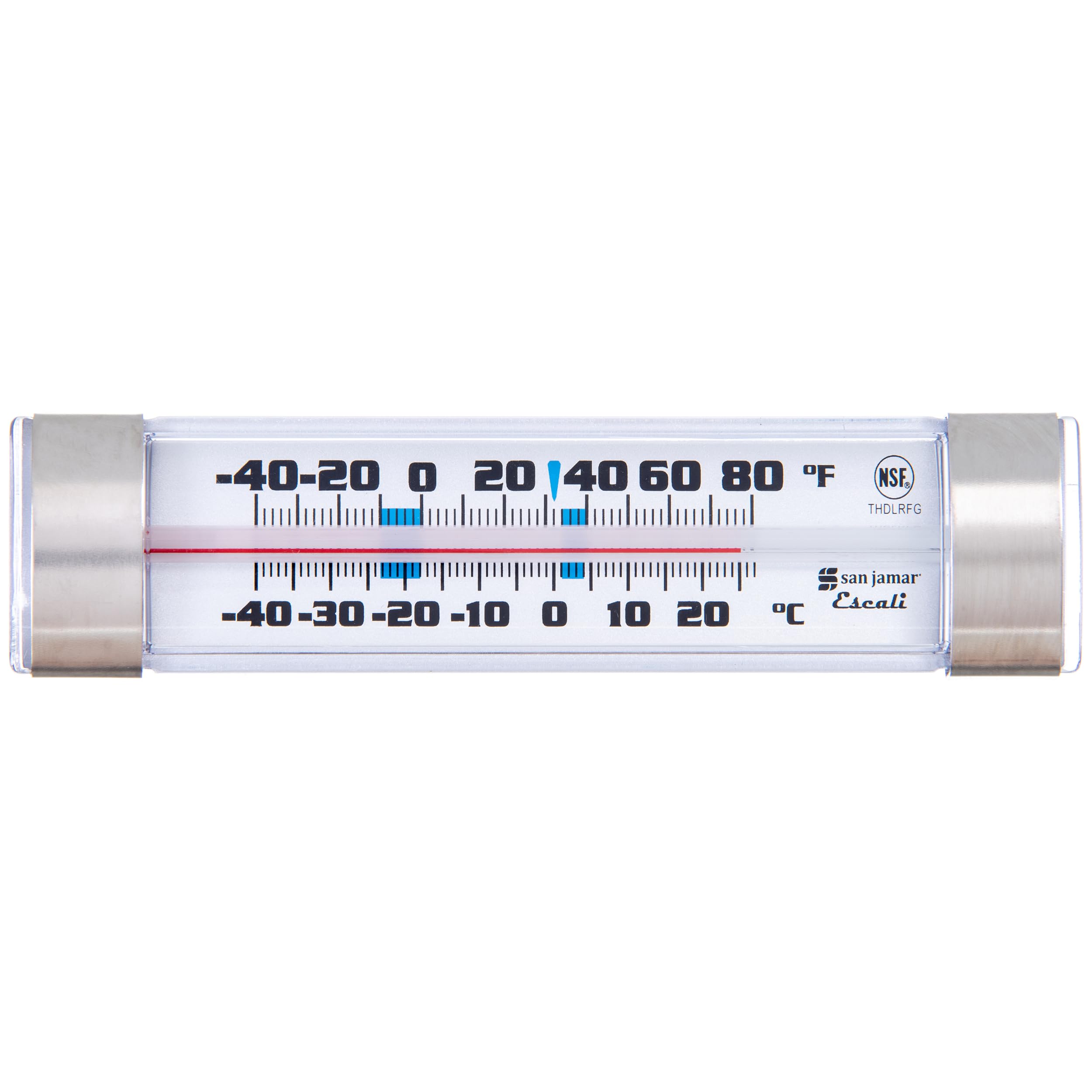 Refrigerator/Freezer Thermometer by San Jamar – Stainless steel, Model THDLRFG