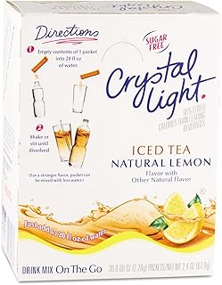Crystal Light 00757 on the Go, Iced Tea, 16oz Packets, 30/Box