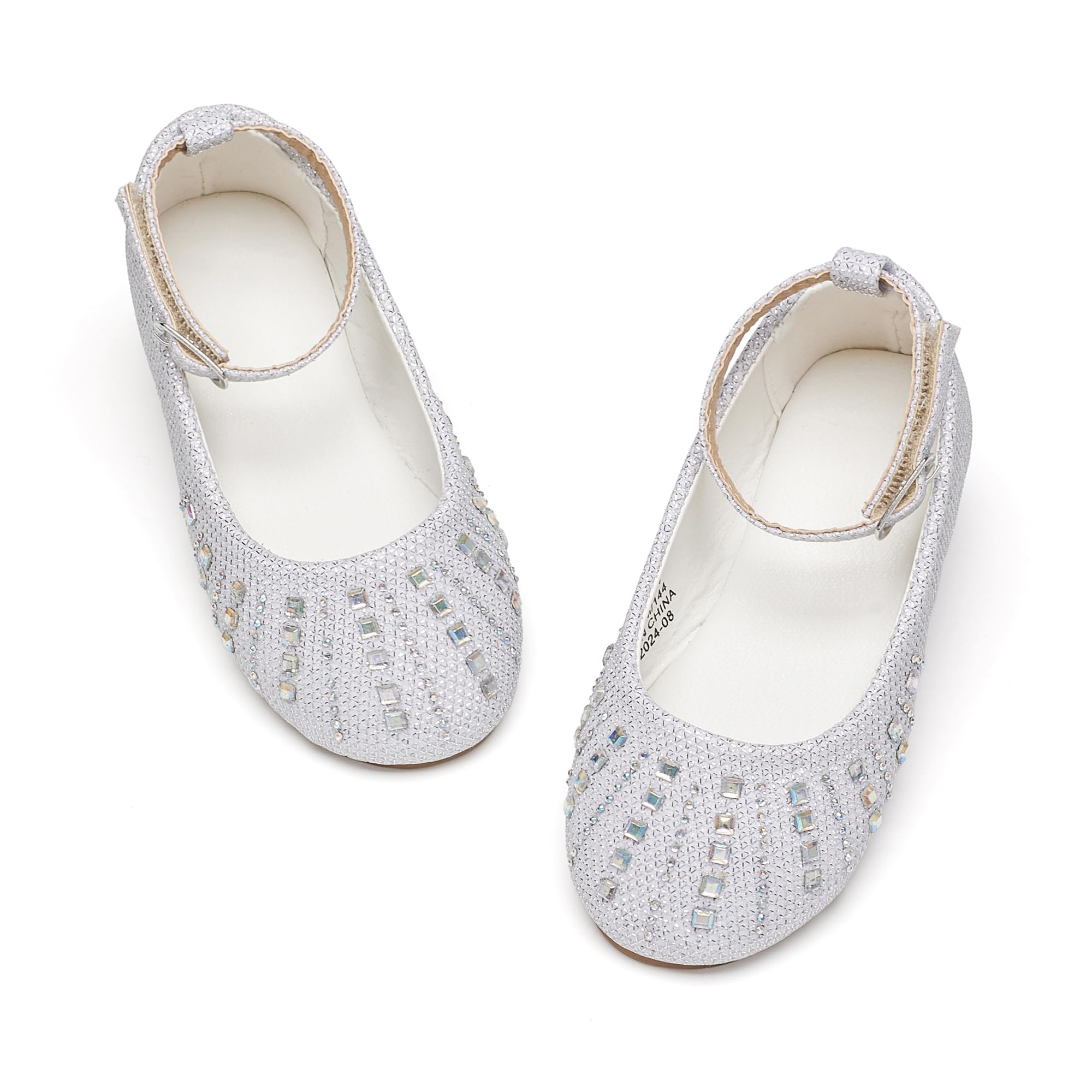 GINFIVE Toddler Girls Dress Shoes Little Girls Mary Janes Ballerina Flats Shoes Toddler