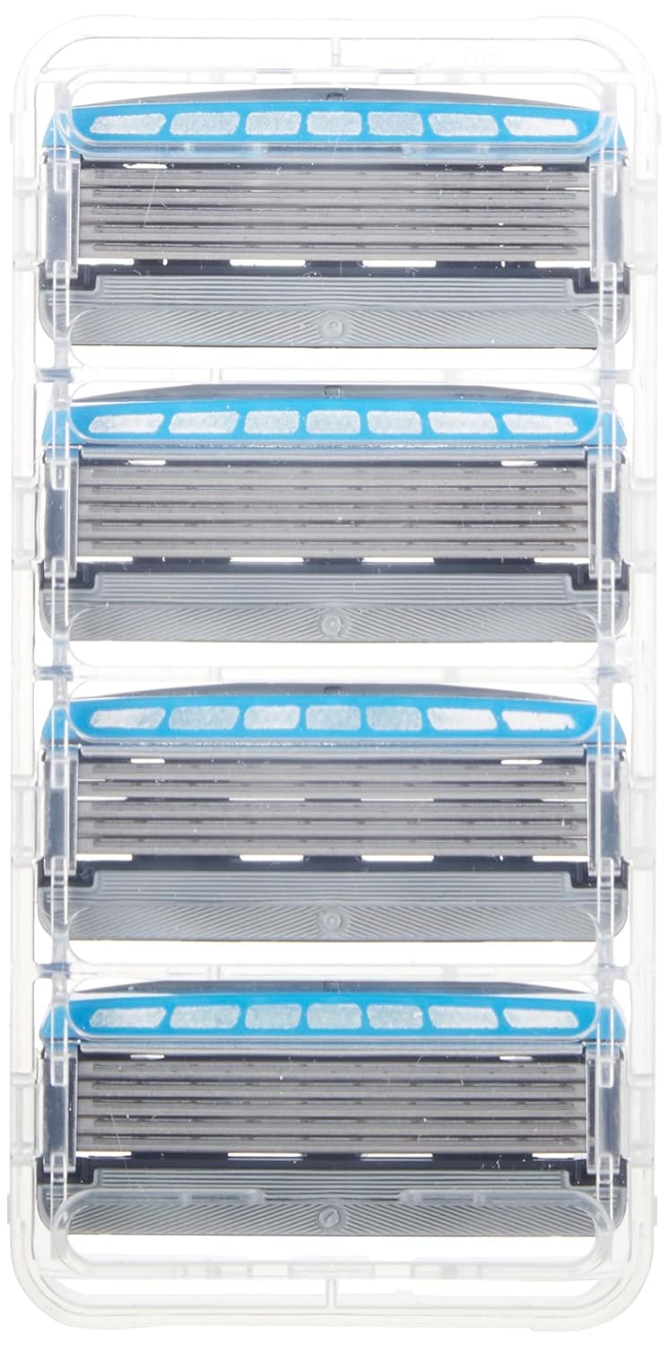 Schick Hydro 5 Sense Hydrate Razor Refills for Men, 4 Count, (Pack of 3)