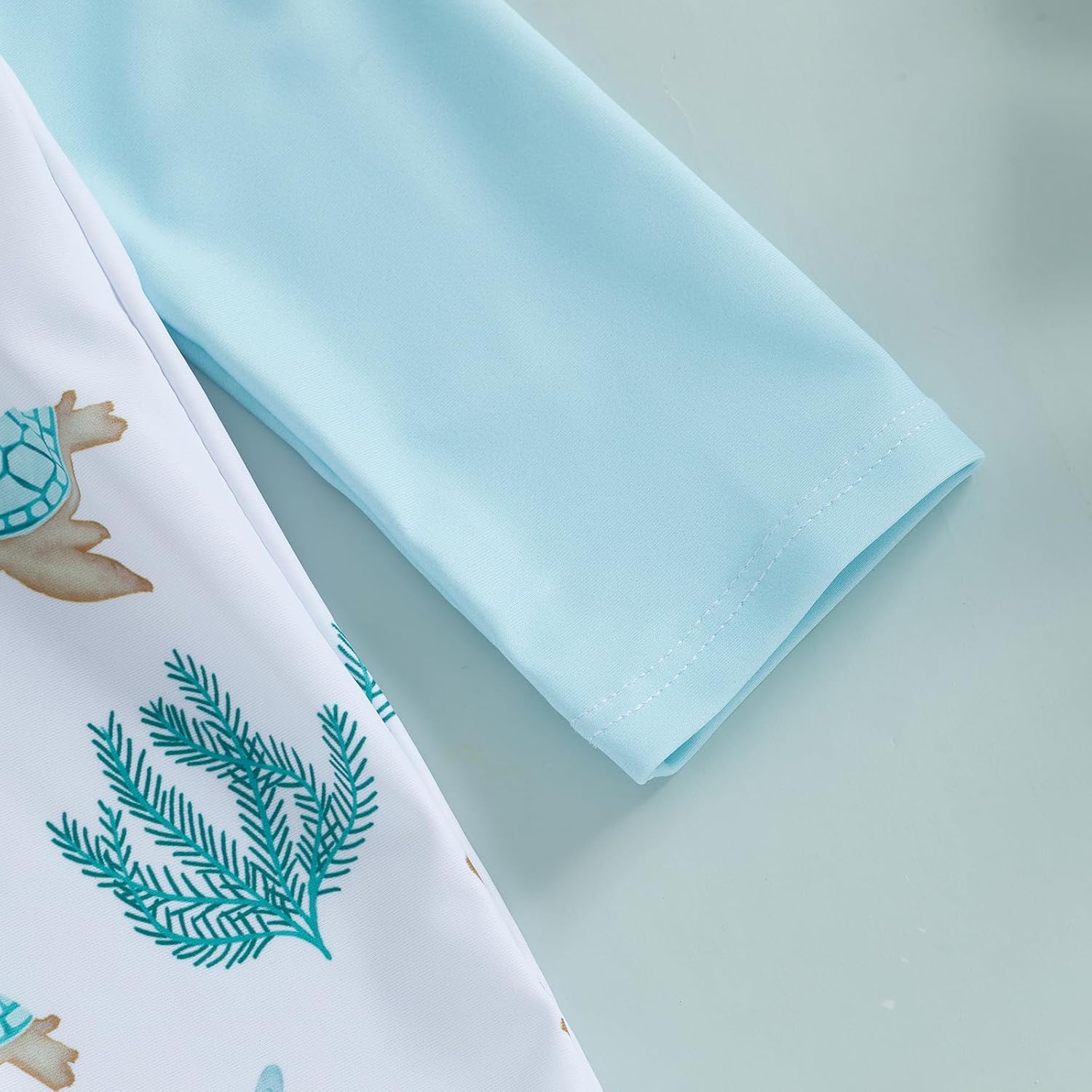 ZyHwShine Toddler Infant Baby Boy Swimsuit Newborn Rash Guard Boys Girls One Piece Zipper Bathing Suit Swimwear with Hat - Image 5