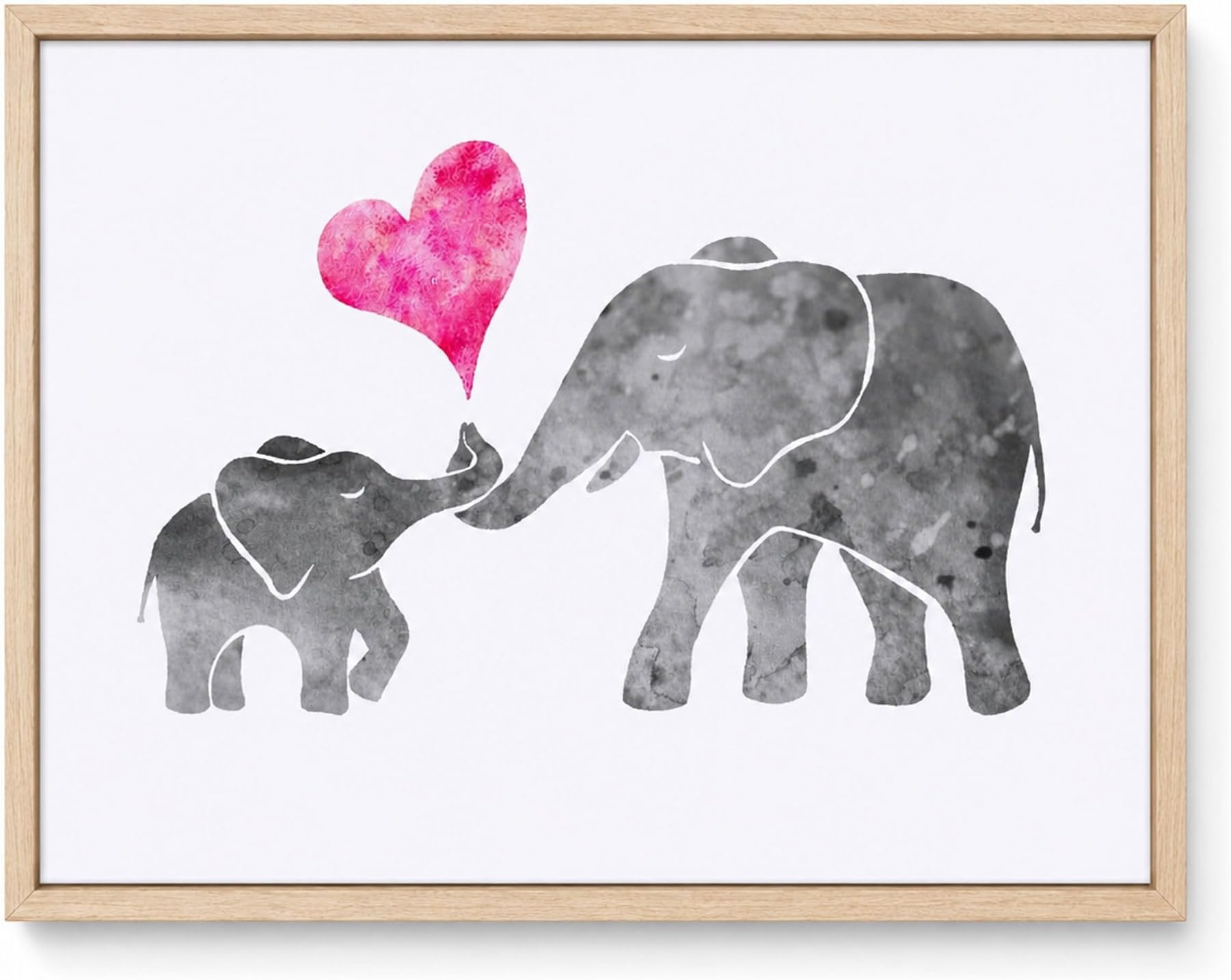 ZLKAPT Elephant Nursery Wall Art Print: Unframed 10 x 8 Inch