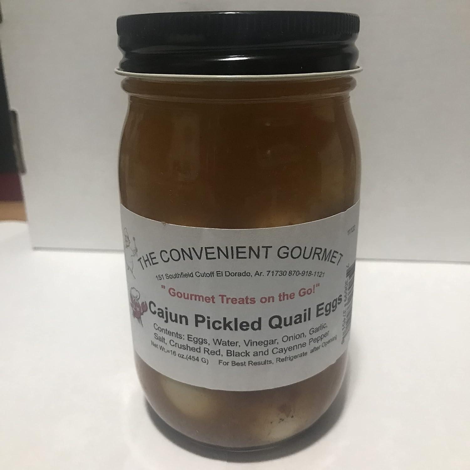 3 Jars Cajun Pickled Quail Eggs from The Convenient