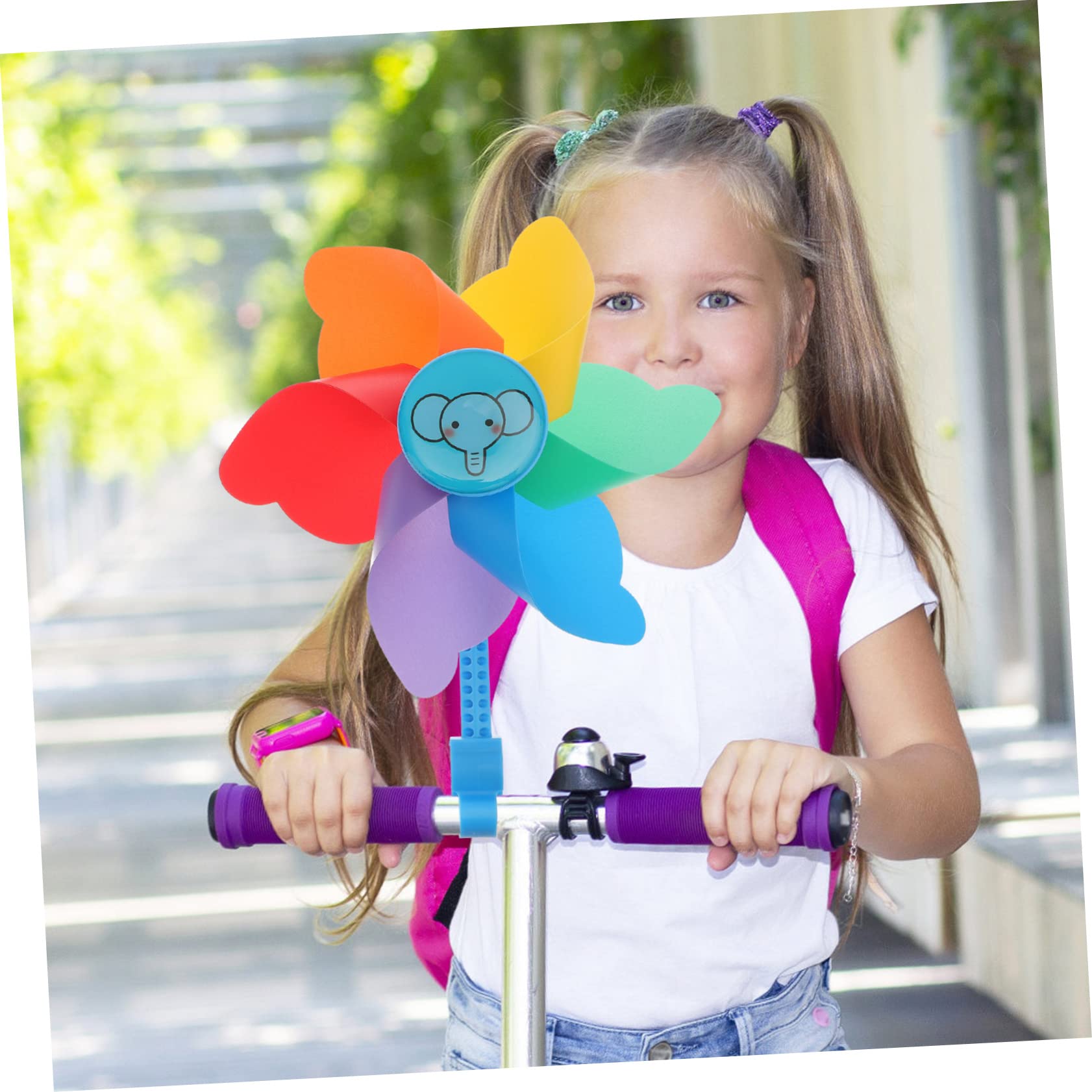 Cabilock Fahrrad Windmühle – Bunte Lenker-Deko Für Kinderfahrräder, Roller & Dreiräder (einfach Montierbar)