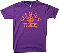 Vista 50 de Wes and Willy Camiseta de algodón orgánico de manga corta para niños de la NCAA