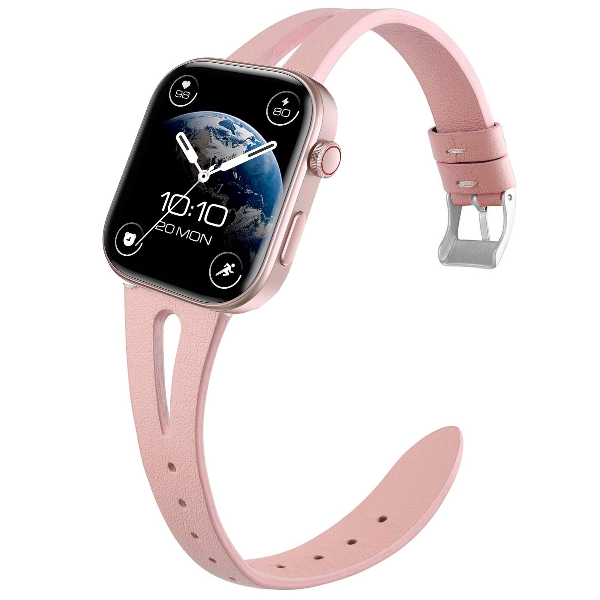 GTX13, GTX12 Smart Watches Band, 22mm Slim Vintage Leather Strap Replacement Compatible for Fitpolo GTX12, ENOMIR GTX12, Tensky GTX12, uaue T60, QXQ T60, QCOQ T60 Smart Watches