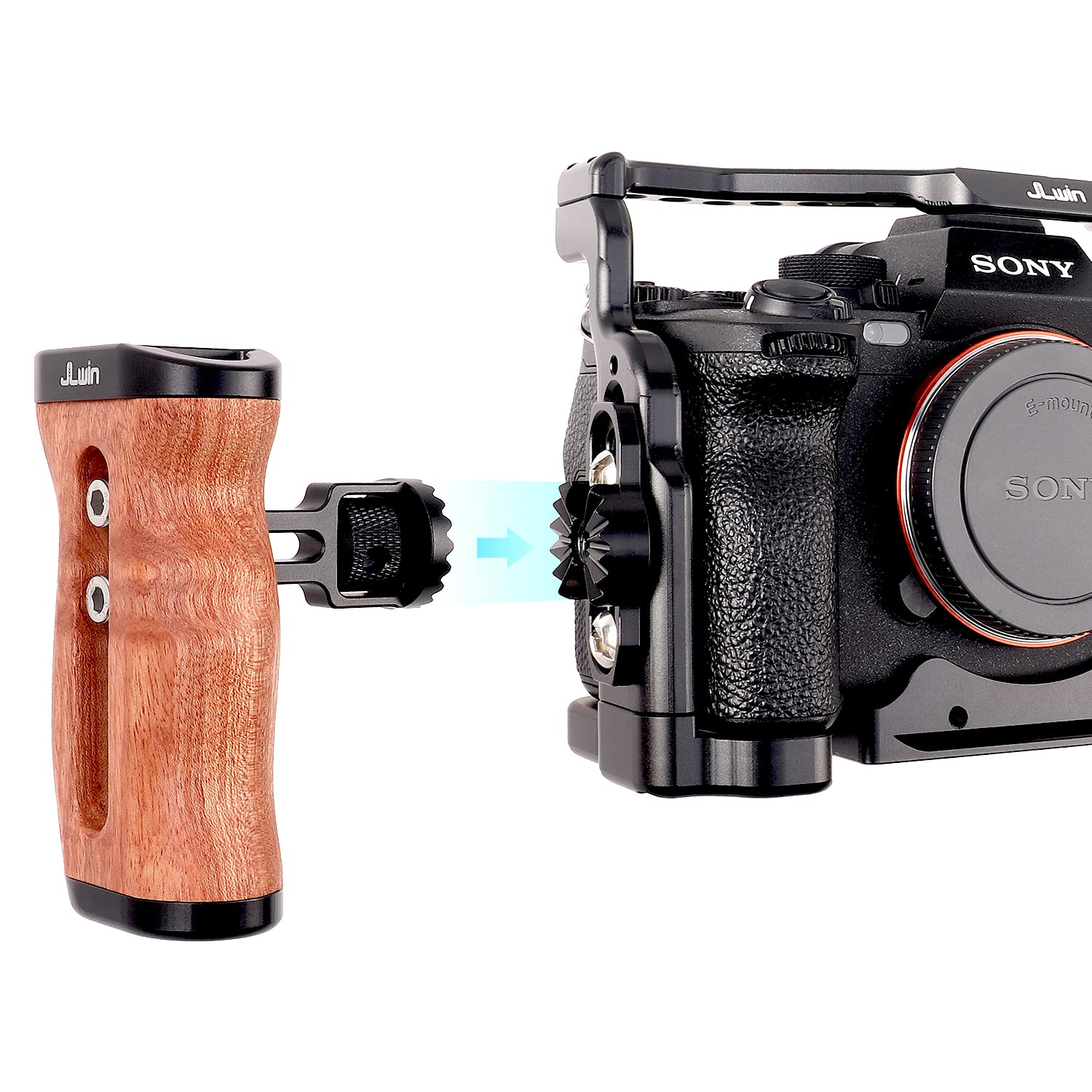 Amazon.co.jp: FocusFoto 木製サイドハンドルグリップ 左/右ハンド