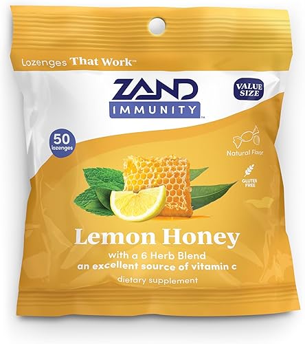 ZAND Pastillas para la garganta con miel de limón inmune con vitamina C y miel orgánica, pastillas para la boca seca buenas para ti, suplemento de