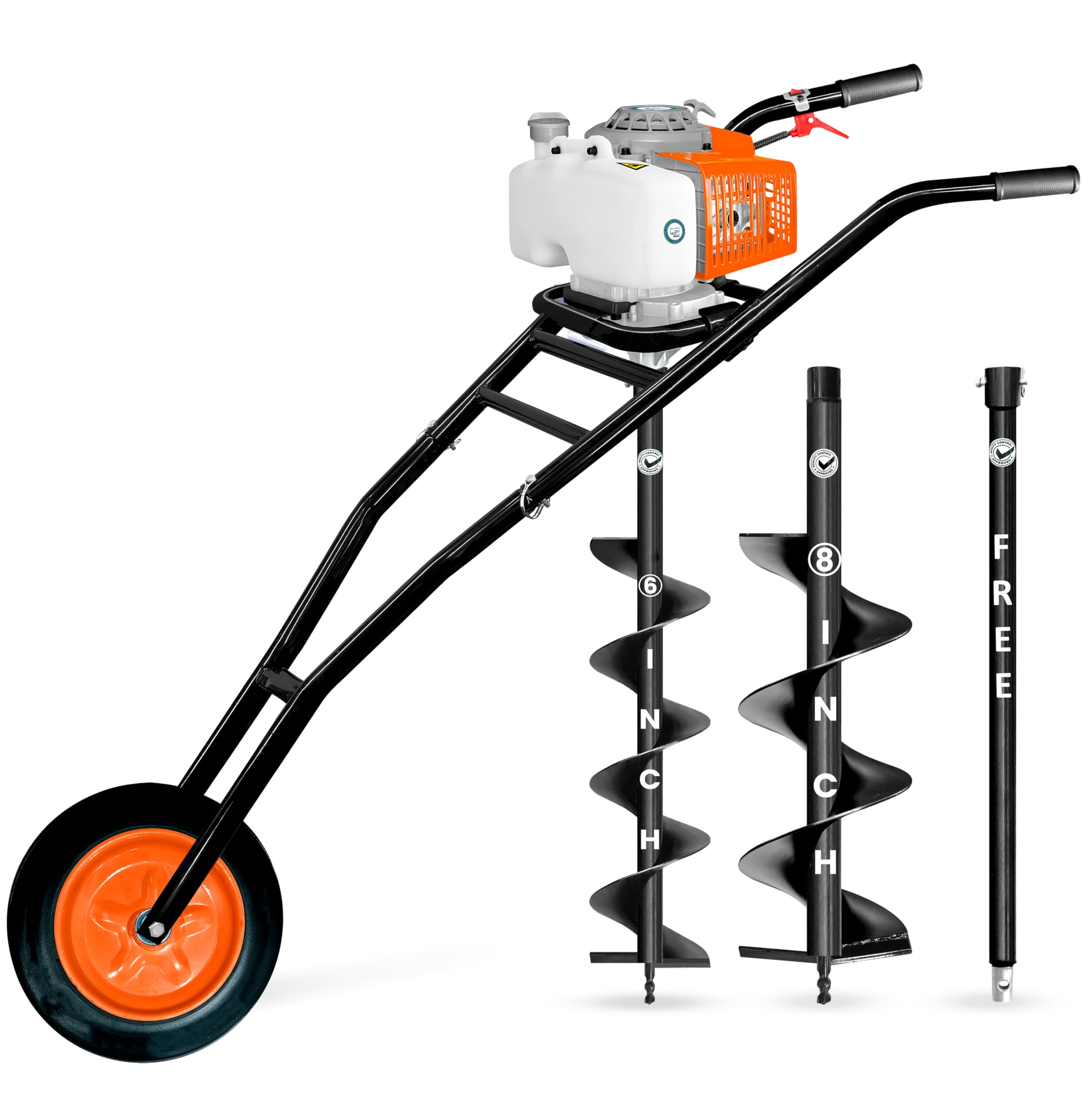 DVI Earth Auger Pin & Lock Set - Rustproof & Secure -23 DVI Earth Auger Pin & Lock Set - Rustproof & Secure -23