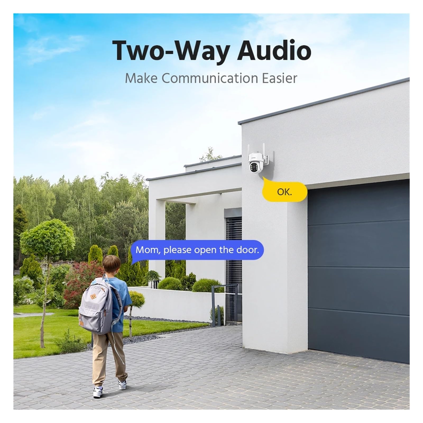 Telecamere di Sicurezza solari da 4 MP 4CH Wireless