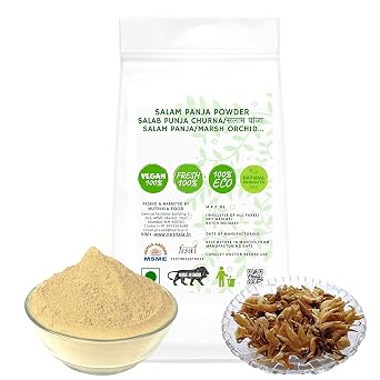 Saheb Salam Panja Powder Salab Punja Churna/ Salam Panja/Marsh Orchid 50 Gms
