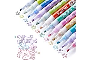 Twohands 12 Assorted Colors Outline Markers
