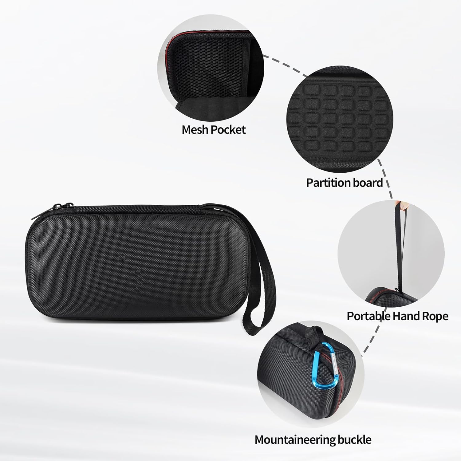 Carrying Case for Fluke F15B+/F17B+/F18B Multimeter Protective Storage Case Bag (Black,1pcs)