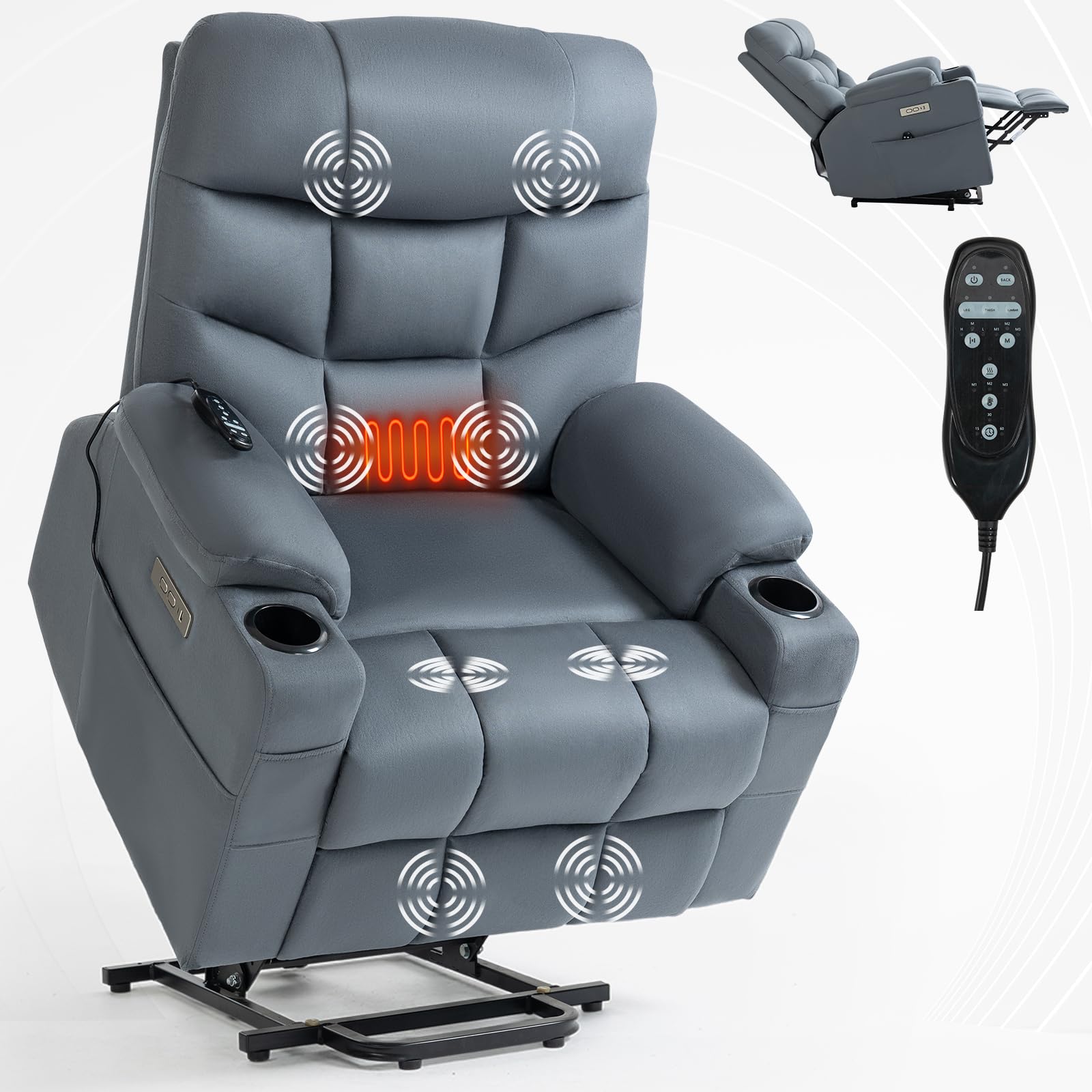 Lift Chairs Recliners for The Elderly with Massage and Heating Function