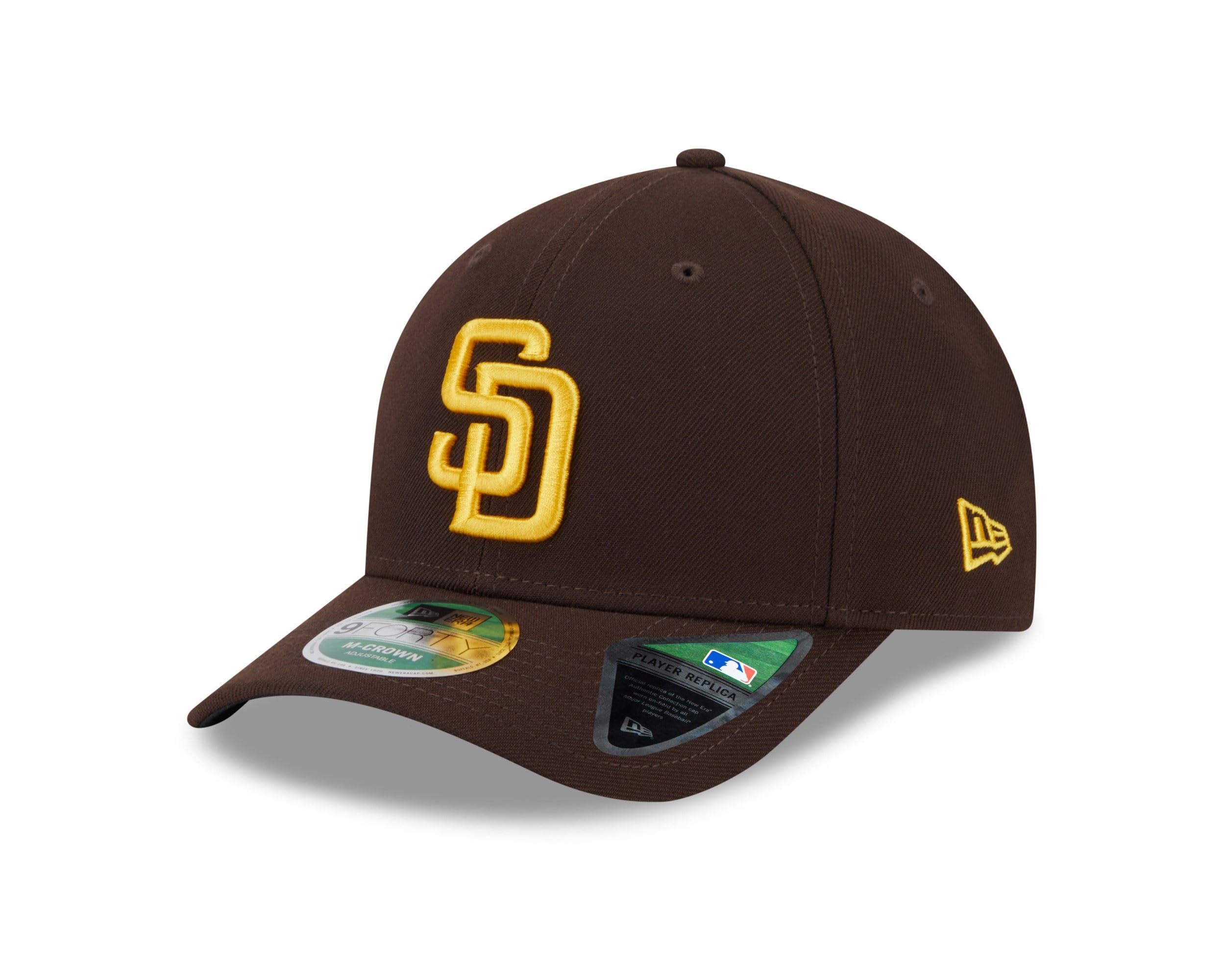 New Era Unisex San Diego Padres#39420 San Diego Padres Mlb Player Replica 9Forty M-Crown Cap Brown