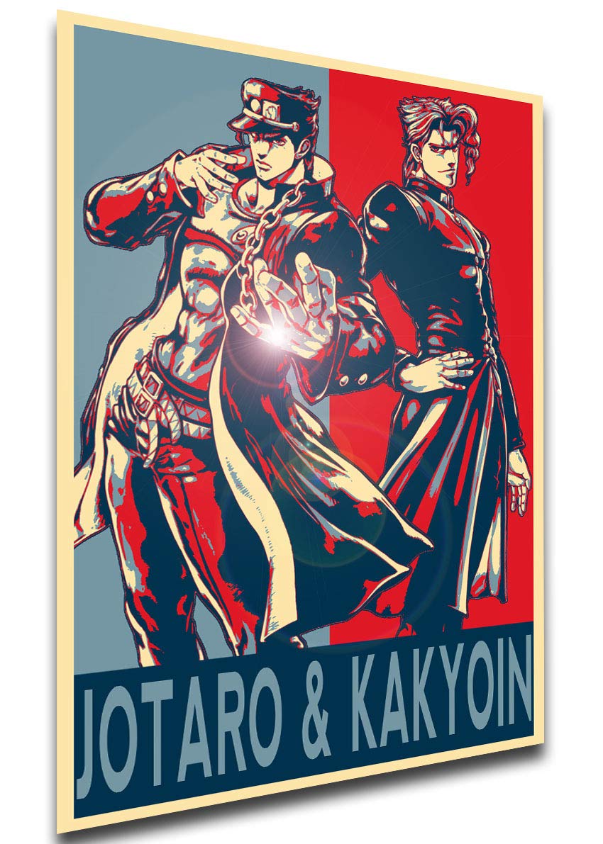 Poster - SA0452 - Propaganda - JoJo's Bizarre Adventure - Jotaro & Kakyoin