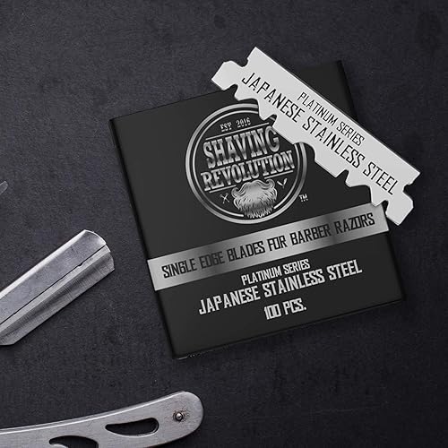 Miniatura 5 de Viking Revolution - Hoja de afeitar de un solo filo 100 unidades cuchillas de afeitar de acero inoxidable de alta calidad de un solo borde