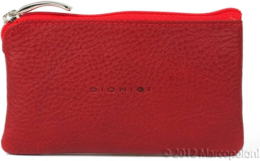 ANELLO - Zippered Italian Leather Key Case (Red)