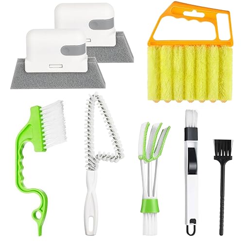 8 Pcs Hand-held Groove Gap Cleaning Tools - Door Window