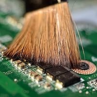 Vista 6 de HARFINGTON Cepillo de limpieza IC de doble cabezal para placa base de teléfono, cerdas de 0.472 x 0.591 in, antiestático, limpiador de cepillo ESD