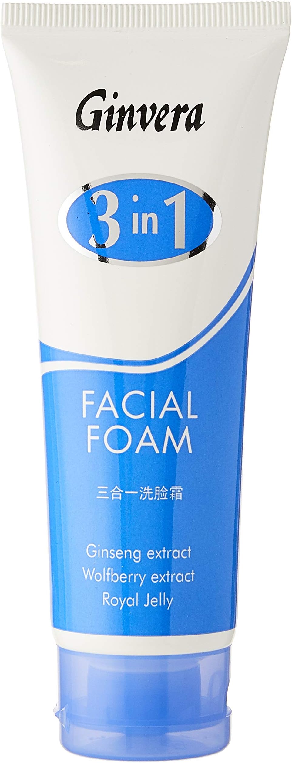 3 in 1 Ginseng Wolfberry Royal Jelly Facial Foam Face Wash Cleanser 100G