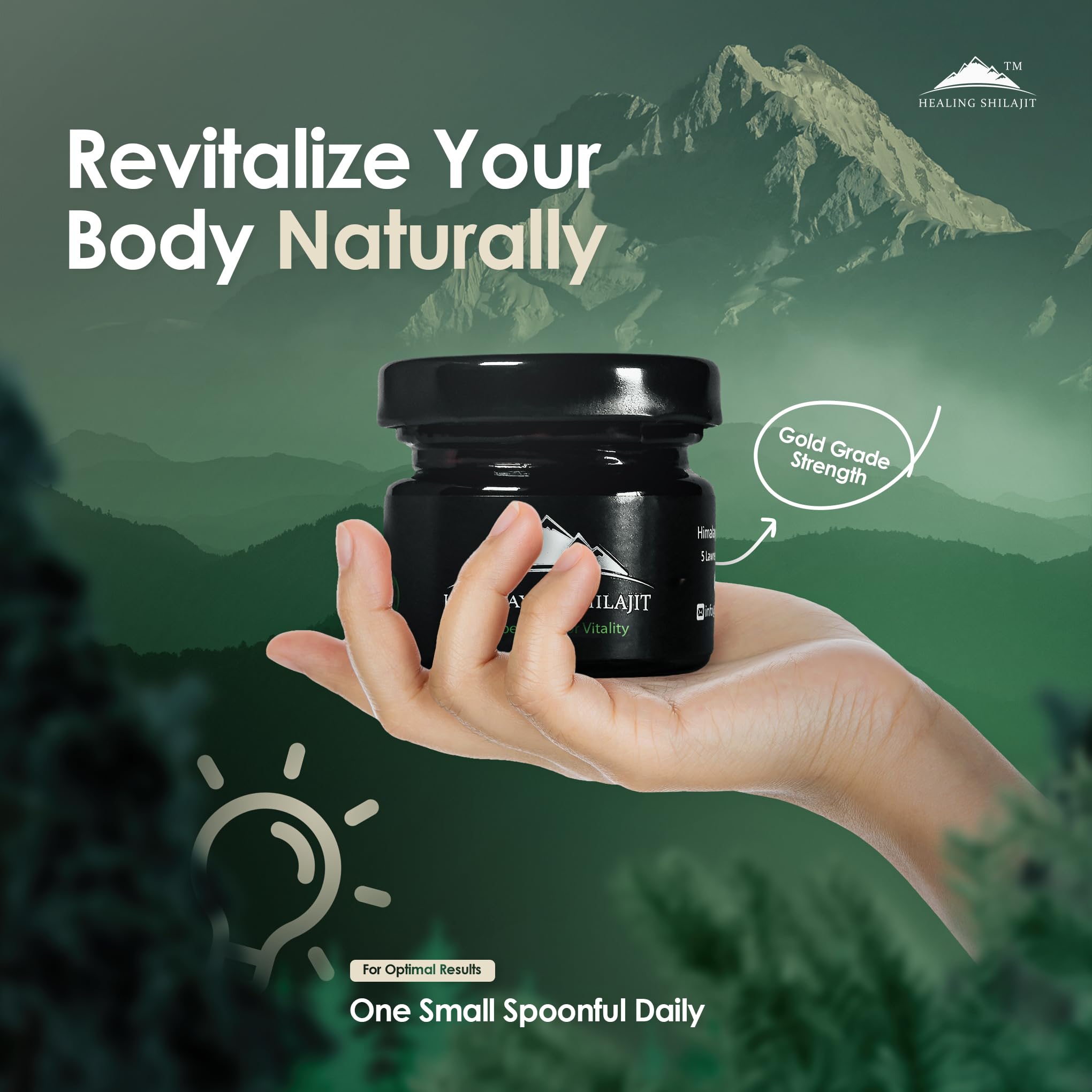 Fresh Hand Collected Himalayan Shilajit - Calidad de oro - 30 gramos - Fabricado en instalaciones registradas GMP/ISO/Halal - Resina secada al sol - Probado en laboratorio de terceros - 84+