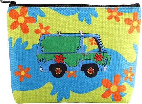 Bolsa de maquillaje de película de dibujos animados, máquina misteriosa, bolsa de maquillaje misteriosa, regalo para mejor amigo, bolsa de