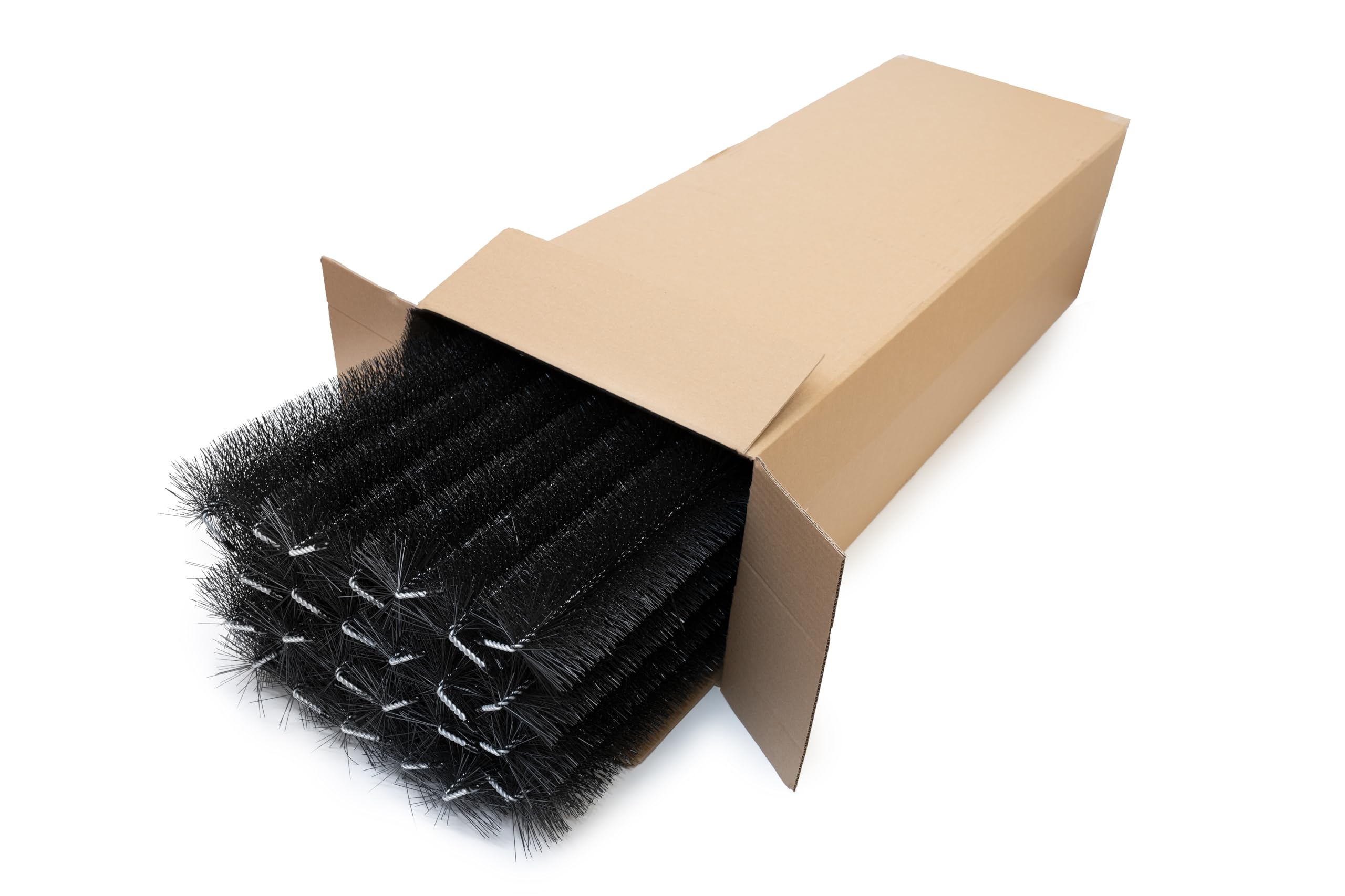 Spazzole per Grondaia e Pannelli Solari Ø15 cm, 23m (20x115 cm) | Resistente ai Raggi UV | Protezione da Foglie e Martore | Facili da Installare