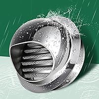 Vista 1 de Tapa de chimenea de acero inoxidable 304, ventilación de escape para calentador de baño, cubierta de salida de ventilación de pared redonda, tapa