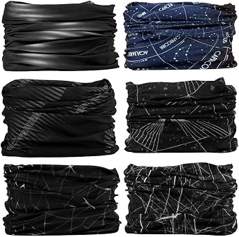 Neck Gaiter Mask Face Scarf Bandana Tube Cover Headwear Balaclava Headband Headwrap for Men and Women