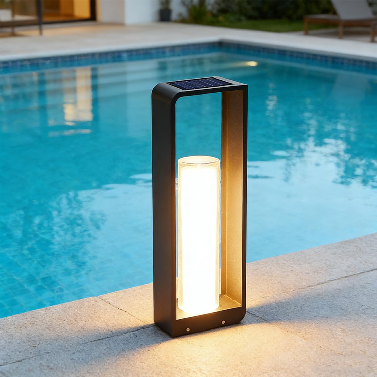 Photo 1 of 2pcs MIXL 24 in Solar Outdoor Floor Lamp,Waterproof,Remote Control,for Patio