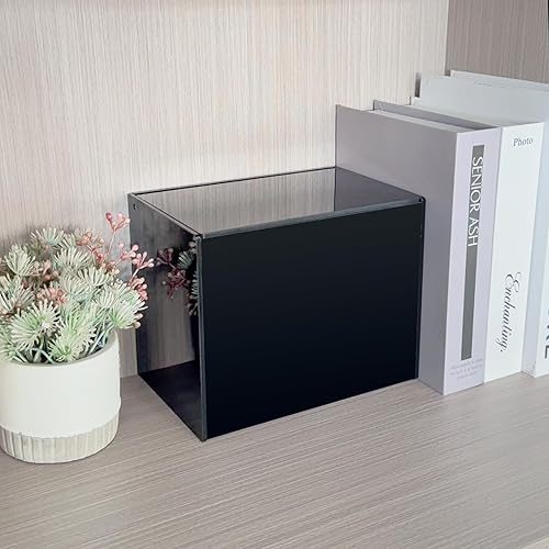 Miniatura 2 de Soporte de tampón para baño, caja de contenedor de tampones y almohadillas, soporte de almacenamiento de período para mujer, color negro