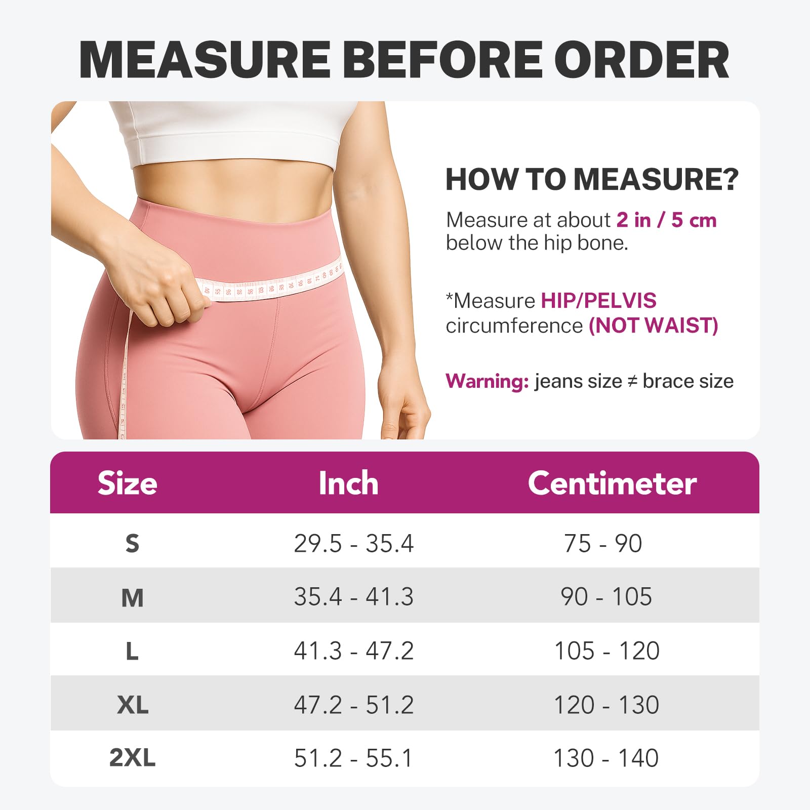Fitomo ISG-Gurt mit X-förmiger Kompression – 360° Rutschfeste Rückenbandage für Damen & Herren zur Entlastung von Becken, Hüfte, Ischias & Iliosakralgelenk – Stabilisierende Becken- & Hüftstütze, M