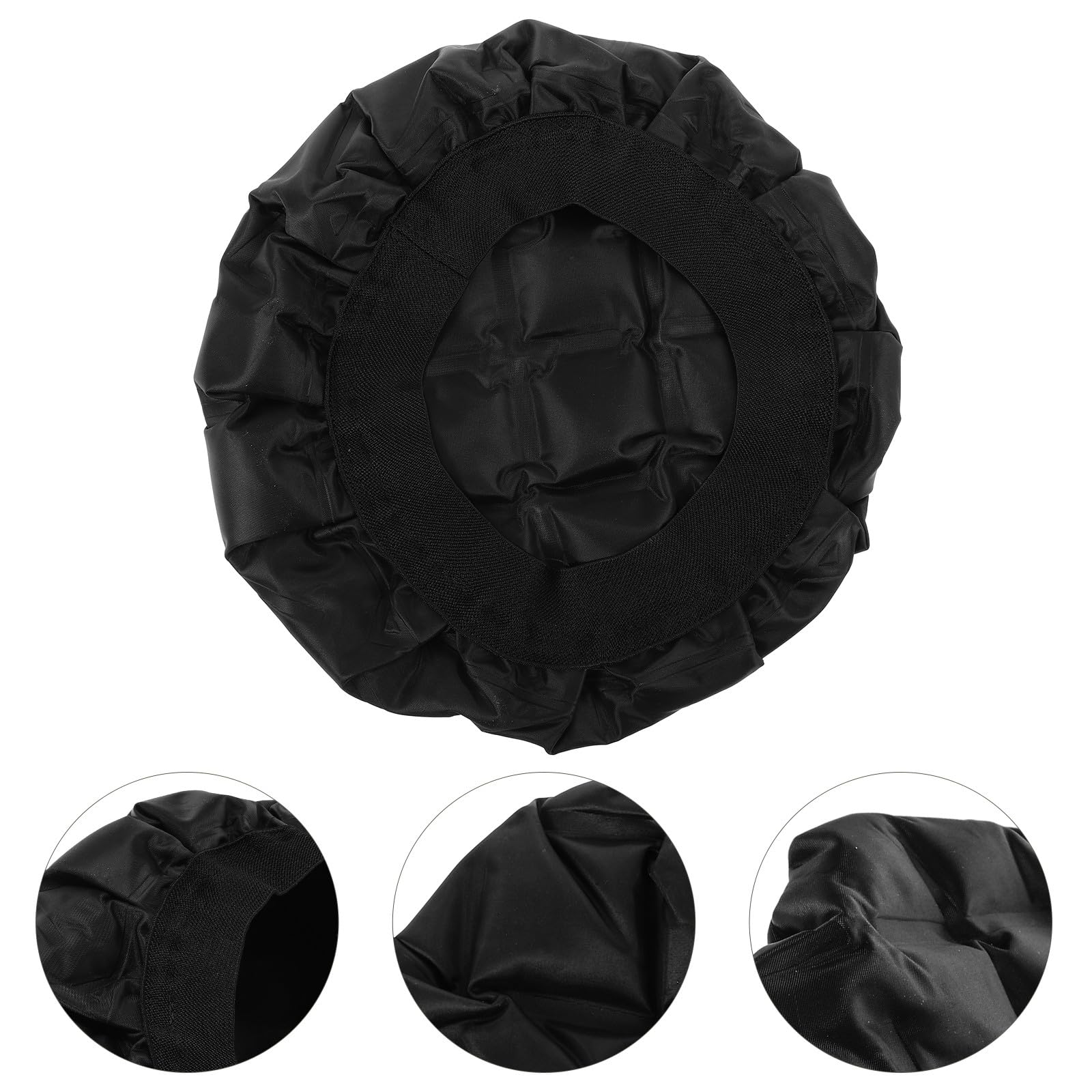 Wärmehaube zum Haare Färben mit Bequemem Sitz aus Stoff und Gel Wiederverwendbare Duschhaube für Salon und Haarpflege in Schwarz