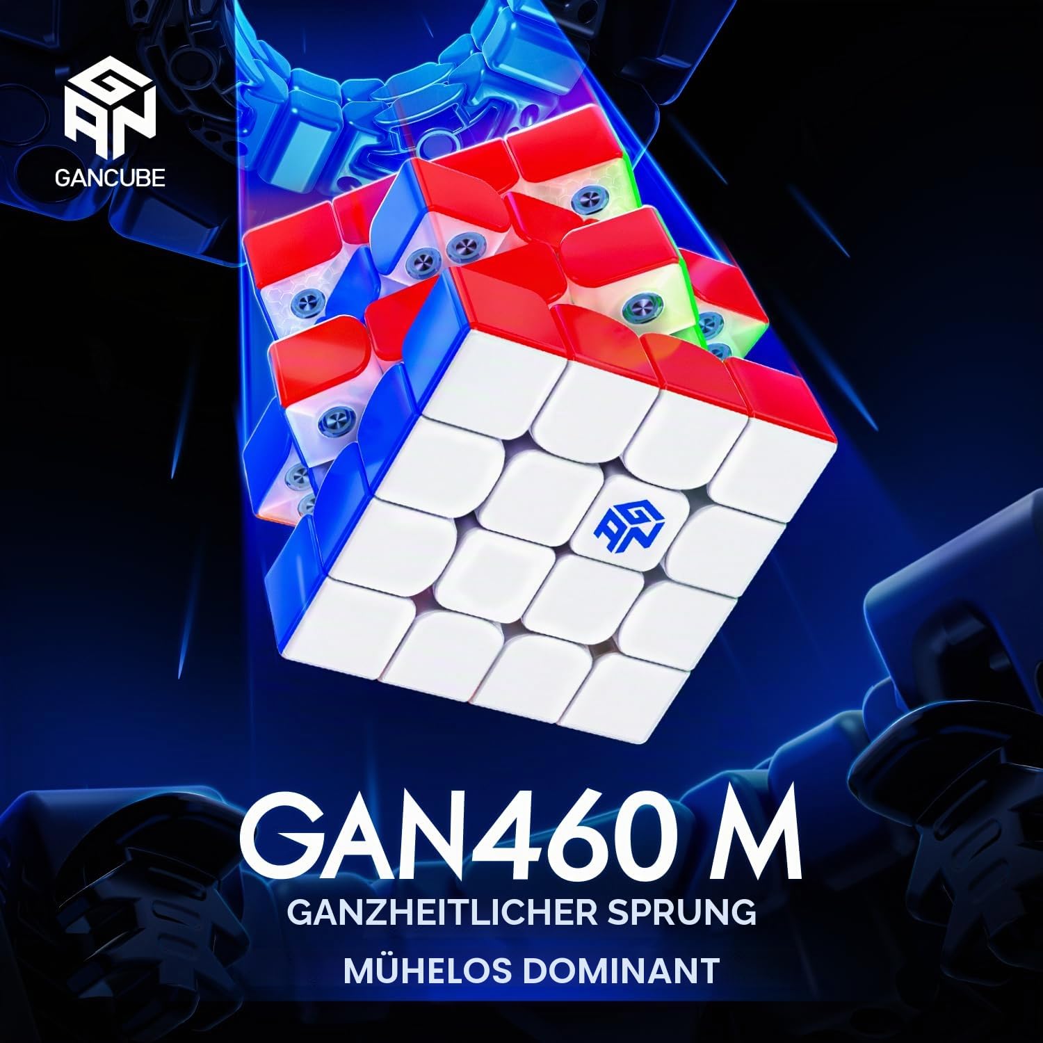 GAN 4x4 Zauberwürfel, Magnetisch Speed Cube, Puzzle Toy, 460 M V2 UV