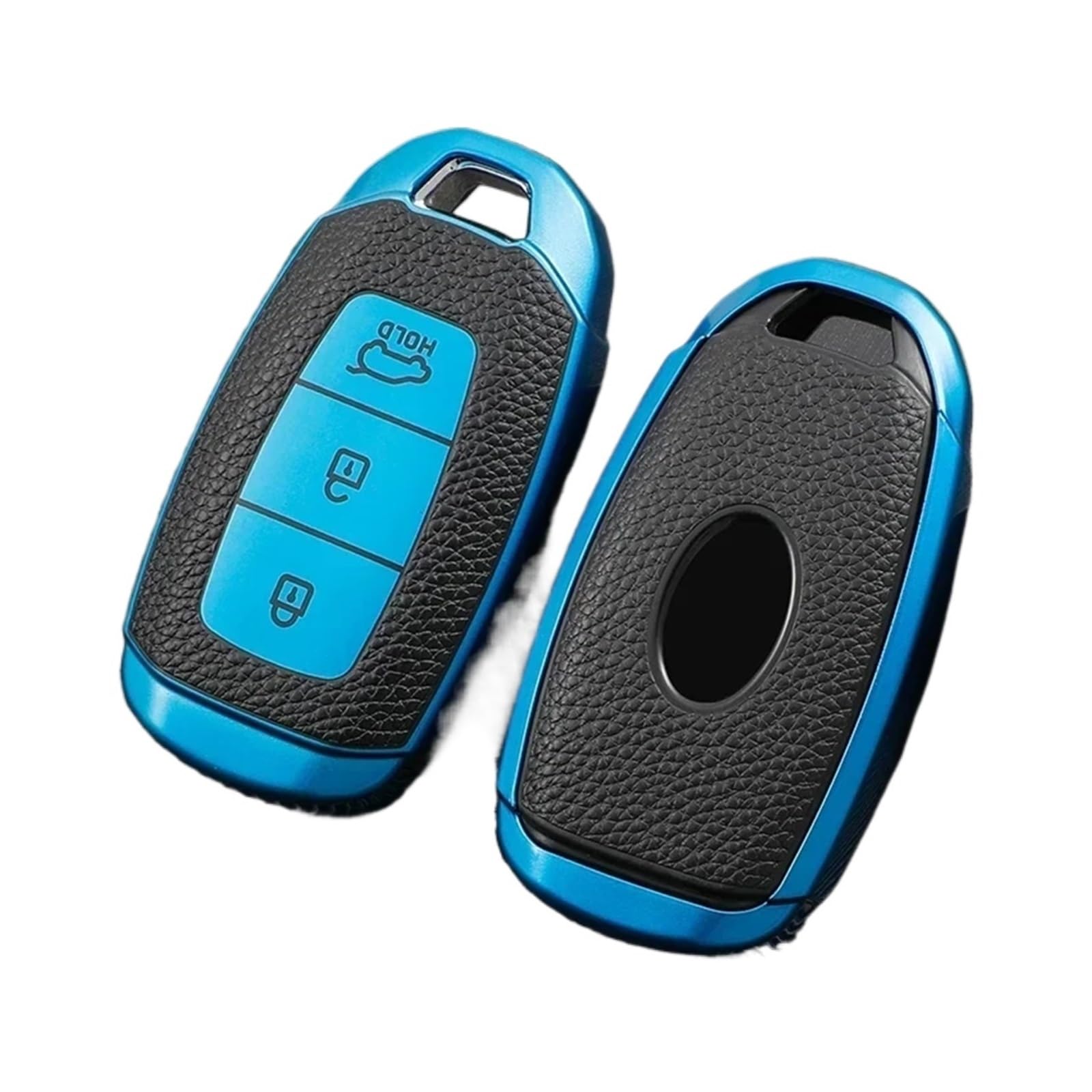 Funda llave coche Hyundai azul para proteger mando de I30 y Santa Fe 7