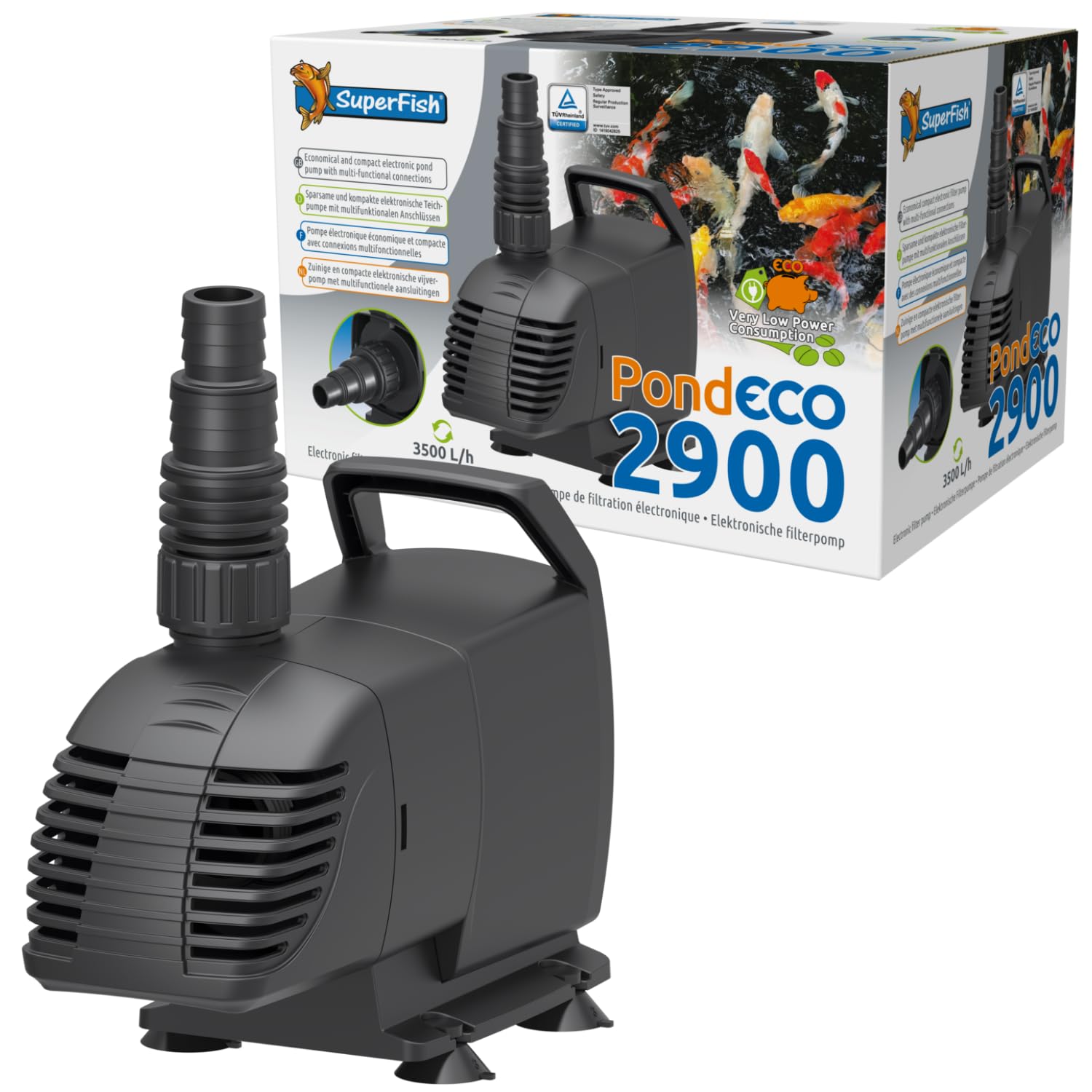 Superfish Clear Eco Pond Pump 2900 3500 Lph Flow Water Feature Pump